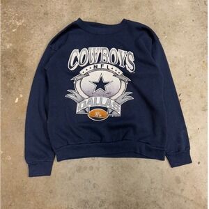 Vintage 1992 Dallas Cowboys‎ NFL TULTEX Crewneck Sweatshirt Large
